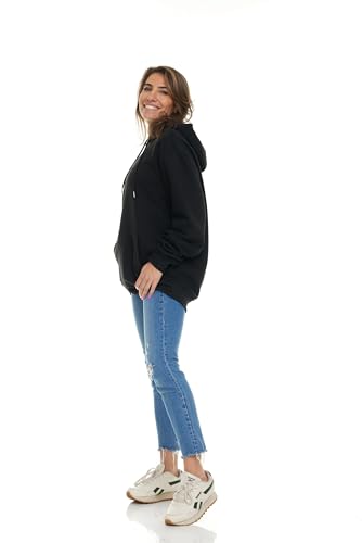 Women's Oversized Cotton-Blend Performance Hoodie