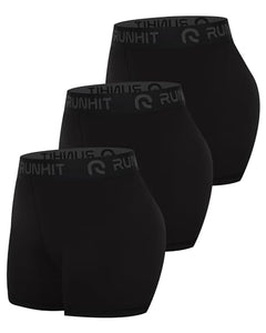 Women's 3-Inch Compression Workout Shorts 3-Pack
