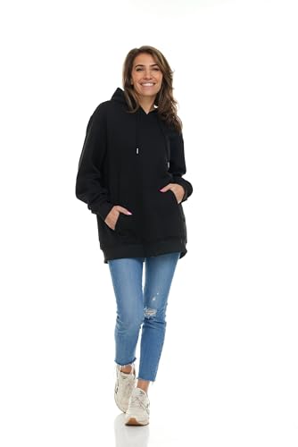 Women's Oversized Cotton-Blend Performance Hoodie