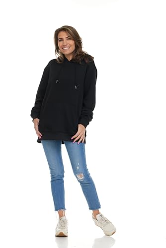 Women's Oversized Cotton-Blend Performance Hoodie