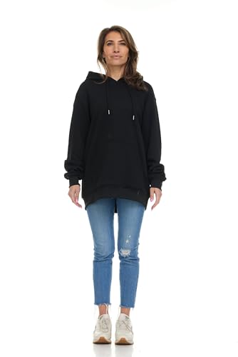Women's Oversized Cotton-Blend Performance Hoodie