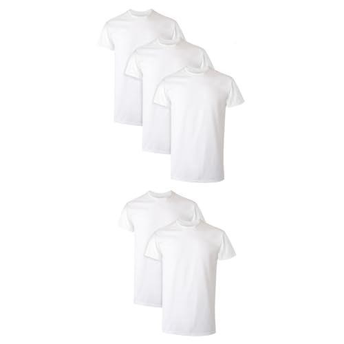 Men's Moisture-Wicking Performance Crewneck Shirts 5-Pack