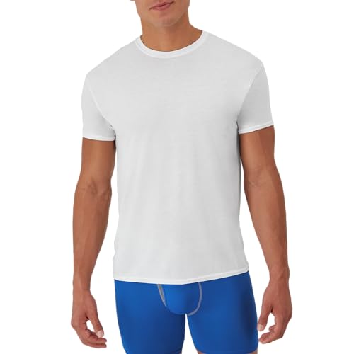 Men's Moisture-Wicking Performance Crewneck Shirts 5-Pack