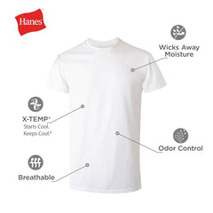 Men's Moisture-Wicking Performance Crewneck Shirts 5-Pack
