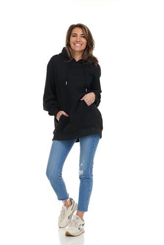 Women's Oversized Cotton-Blend Performance Hoodie