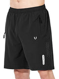 Men's Athletic Running Shorts with Zipper Pockets