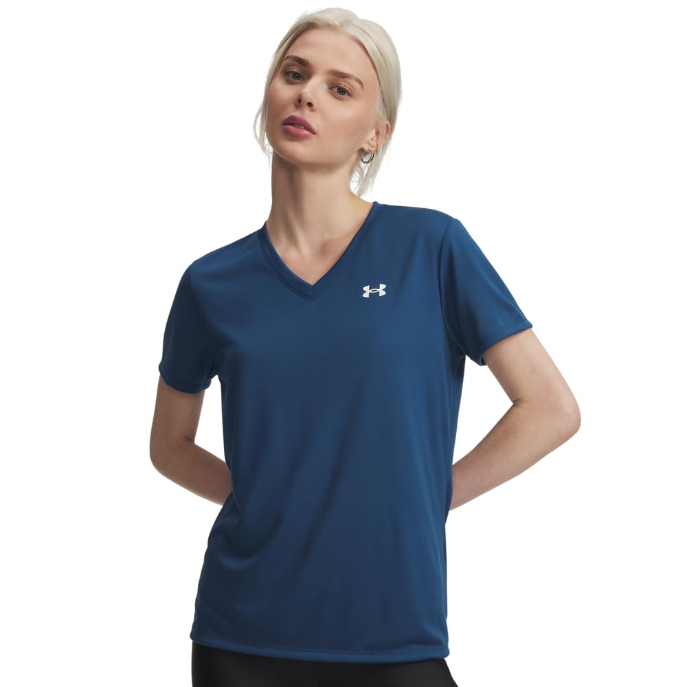 Women's V-Neck Quick-Dry Performance Training T-Shirt
