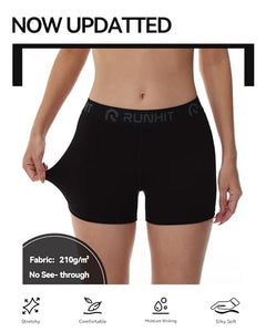 Women's 3-Inch Compression Workout Shorts 3-Pack