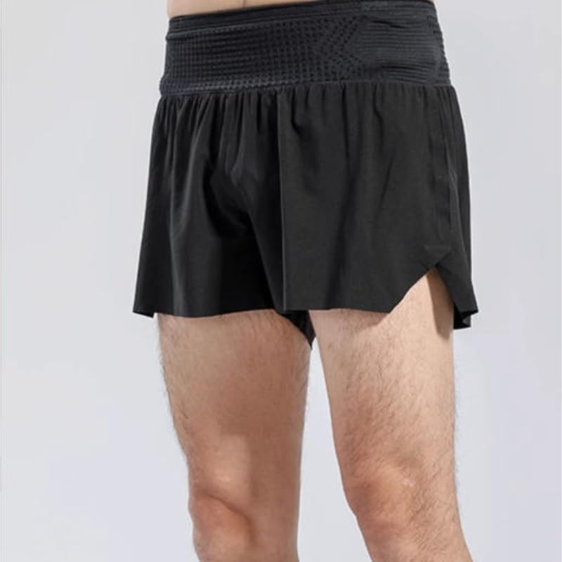 Men's Quick-Dry Lined Trail Running Shorts with Waist Pocket