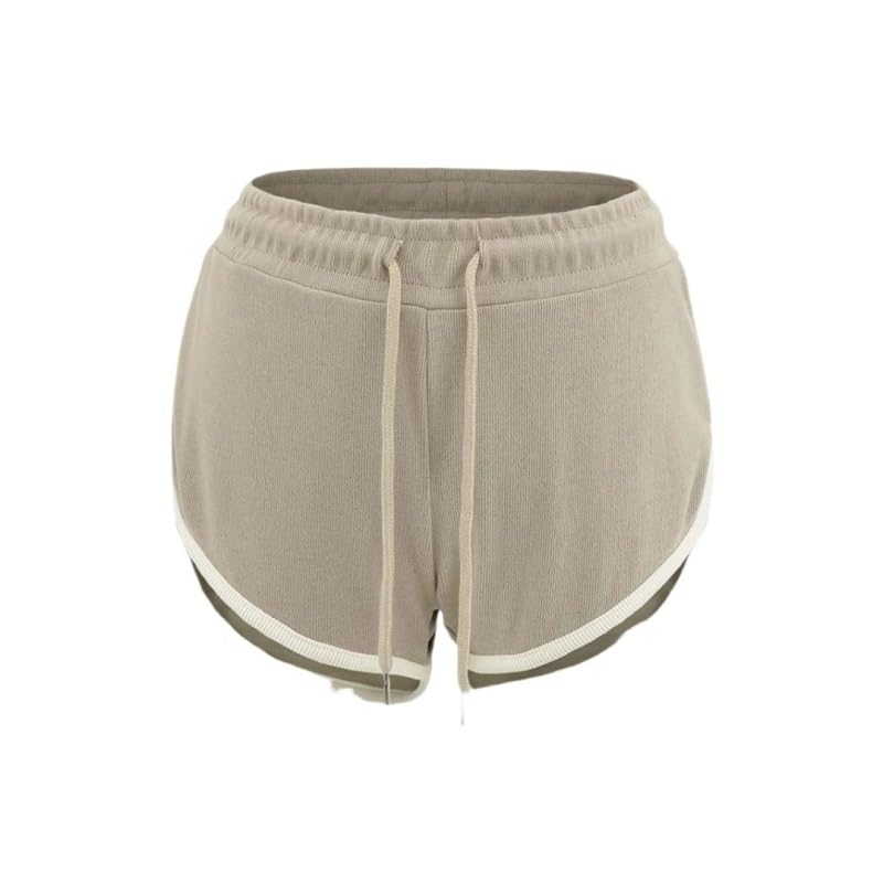 Women's Two-Tone Athletic Yoga and Training Shorts