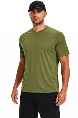Men's Quick-Dry Crewneck Performance T-Shirts 5-Pack