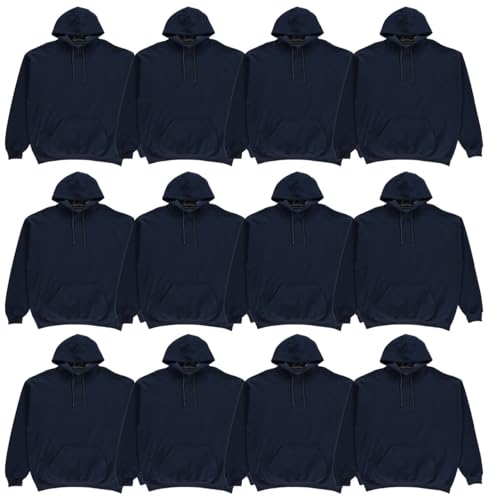 Men's Cotton-Blend Athletic Performance Pullover Hoodie