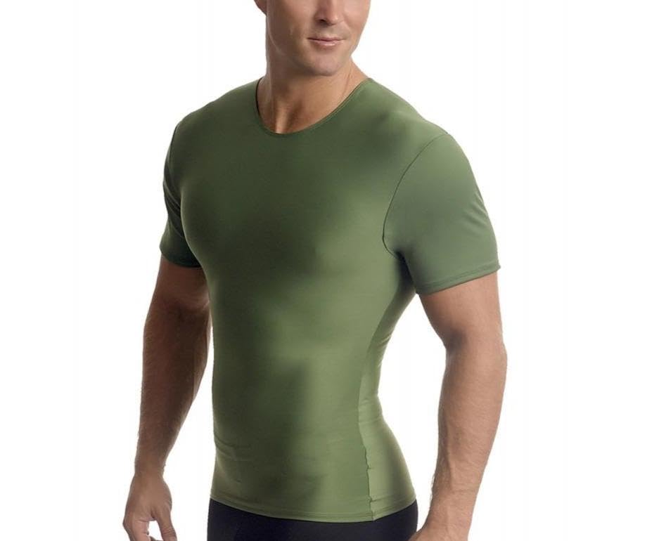 Men's Compression Crew Neck Performance Shirts 3-Pack