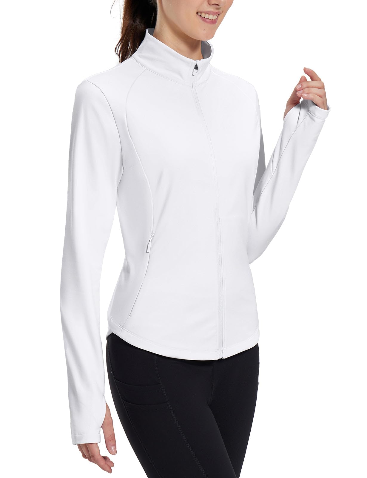 Women's Water-Resistant Fleece Running and Cycling Jacket