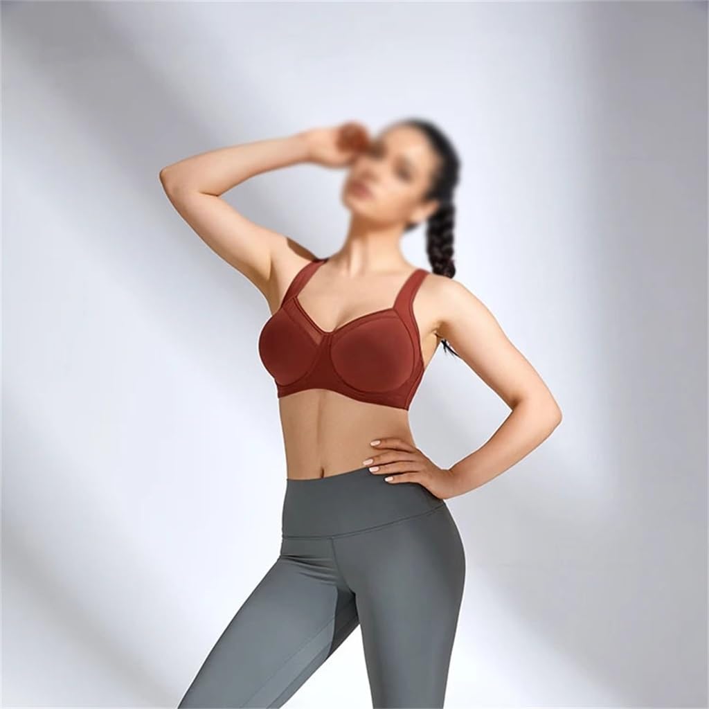 Women's High-Support Padded Running and Training Sports Bra