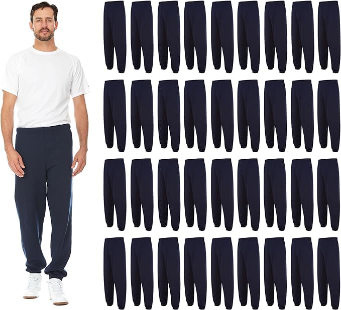 Men's Comfortable Athletic Jogger Sweatpants 36-Pack