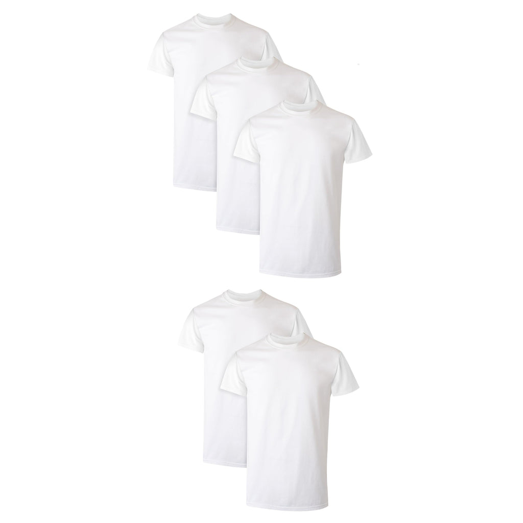 Men's Moisture-Wicking Performance Crewneck Shirts 5-Pack