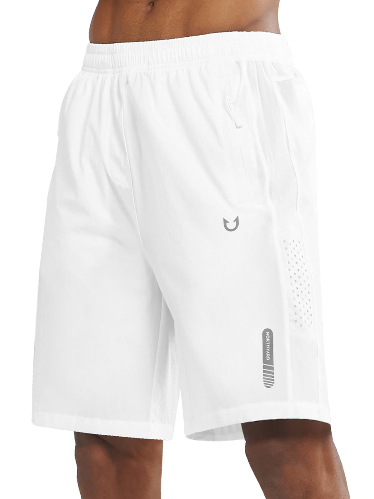Men's Athletic Running Shorts with Zipper Pockets