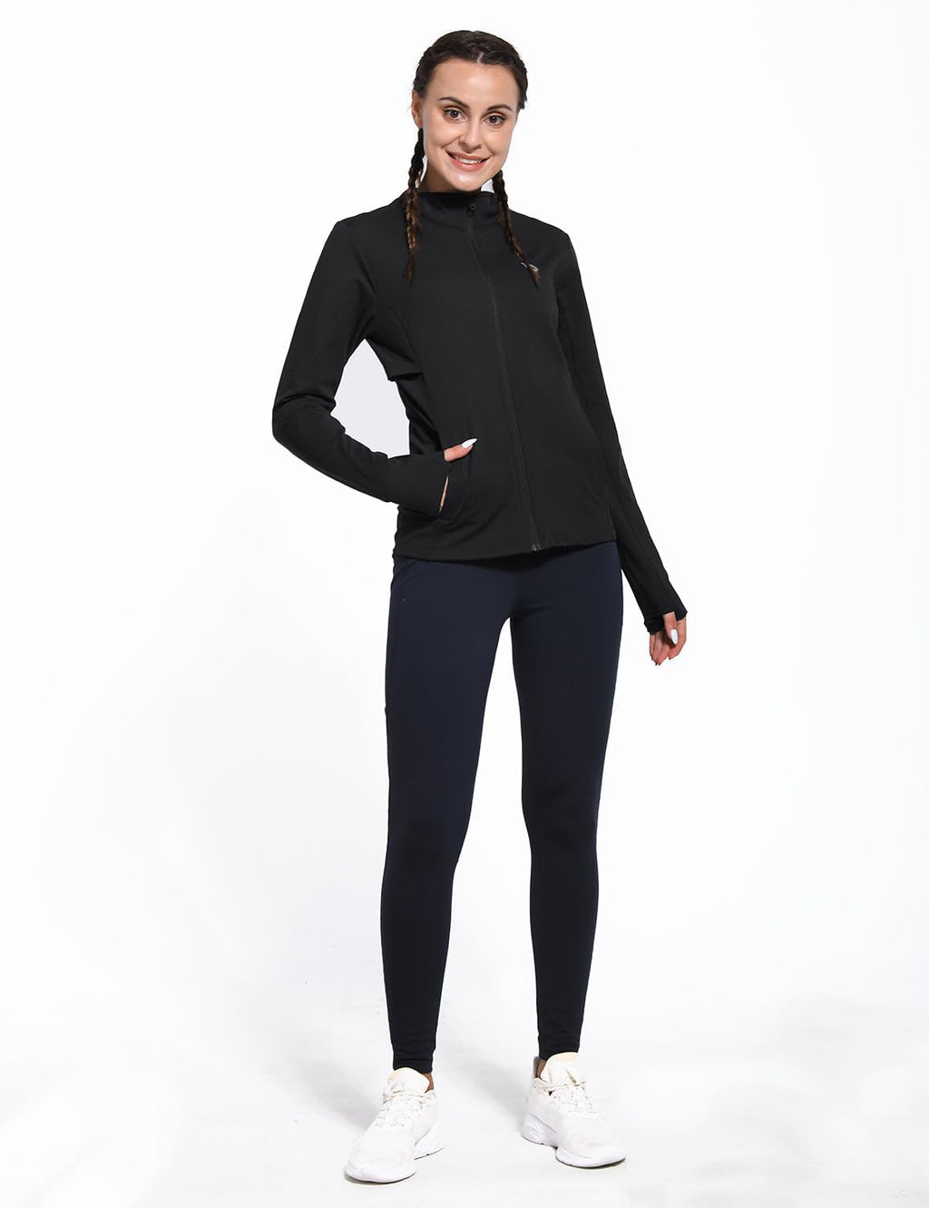 Women's Water-Resistant Fleece Running and Cycling Jacket