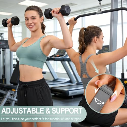 Women's High-Support Adjustable Padded Racerback Sports Bra