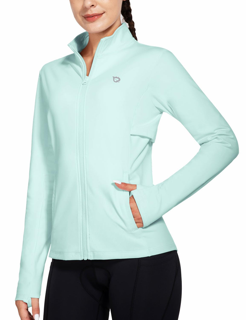 Women's Water-Resistant Fleece Running and Cycling Jacket