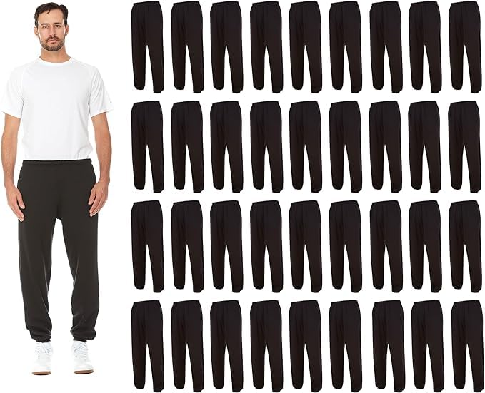 Men's Comfortable Athletic Jogger Sweatpants 36-Pack