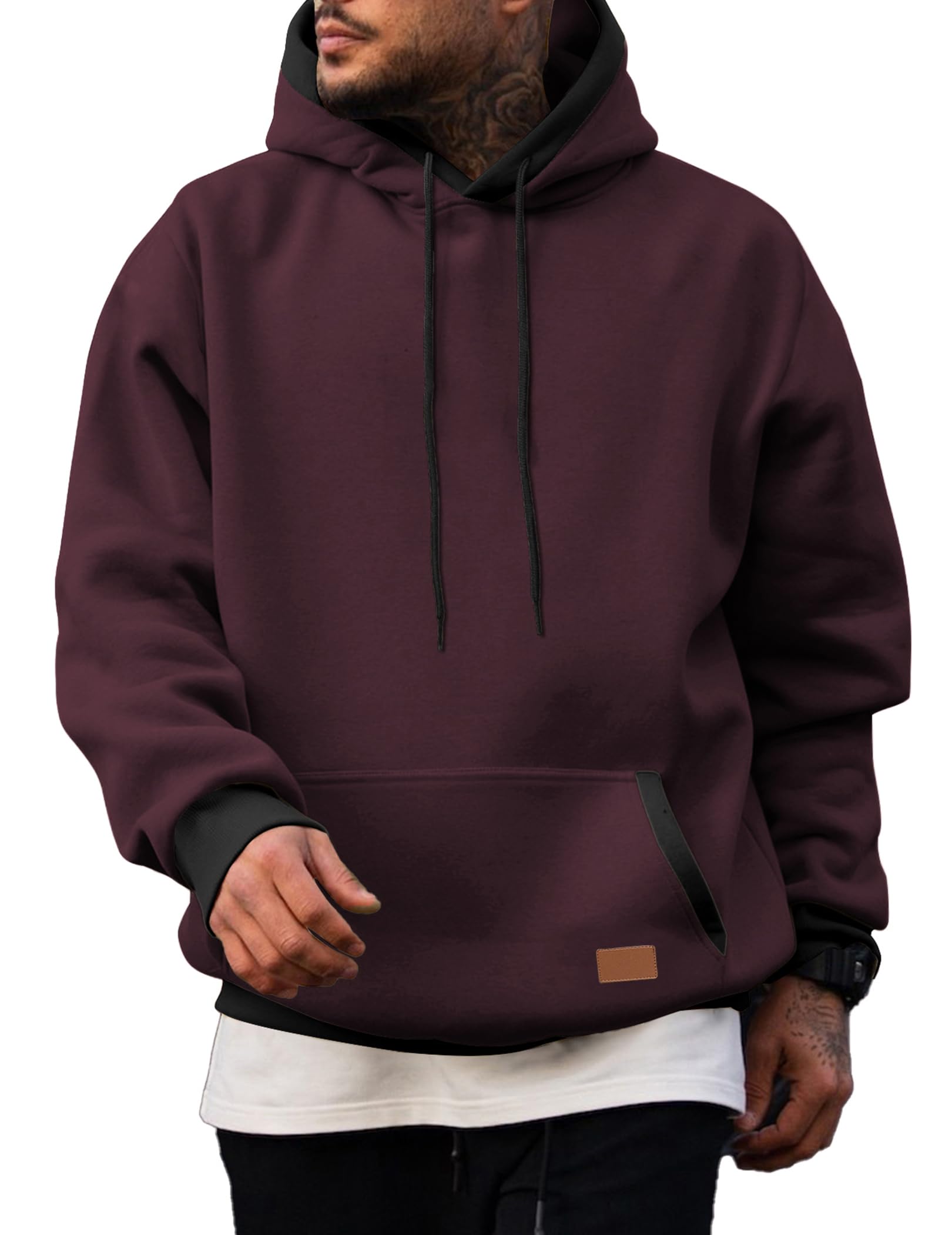 Men's Fleece Performance Pullover Hoodie with Pocket