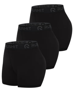 Women's 3-Inch Compression Workout Shorts 3-Pack
