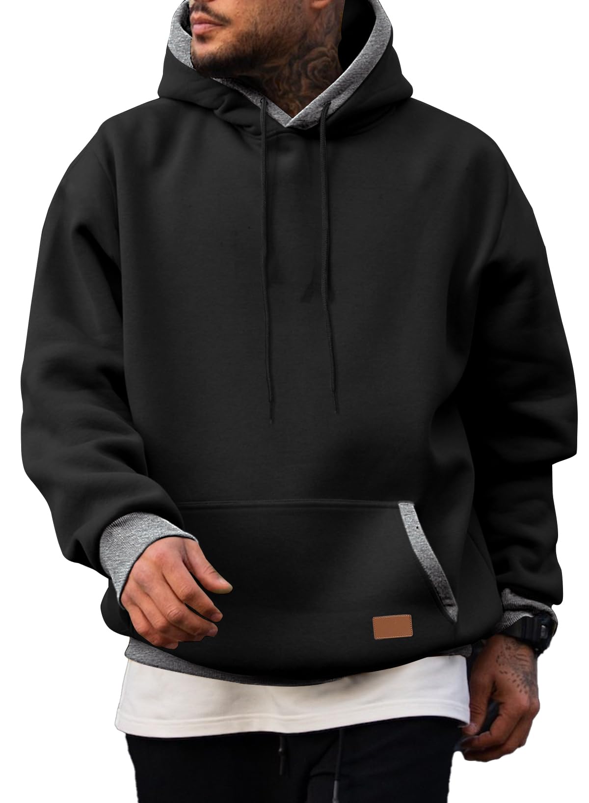 Men's Fleece Performance Pullover Hoodie with Pocket