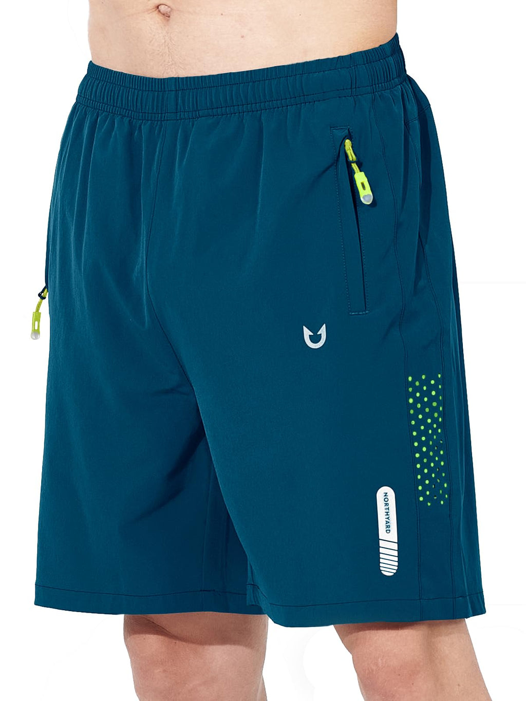 Men's Athletic Running Shorts with Zipper Pockets