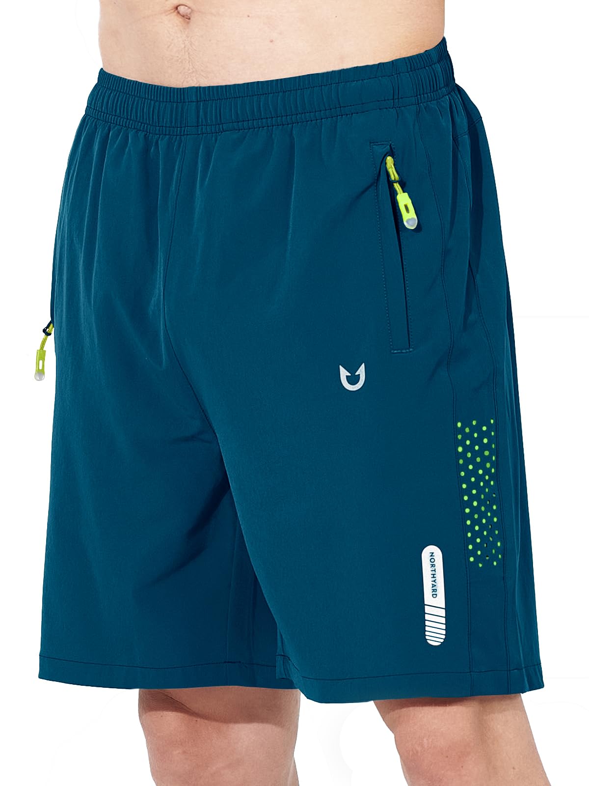 Men's Athletic Running Shorts with Zipper Pockets