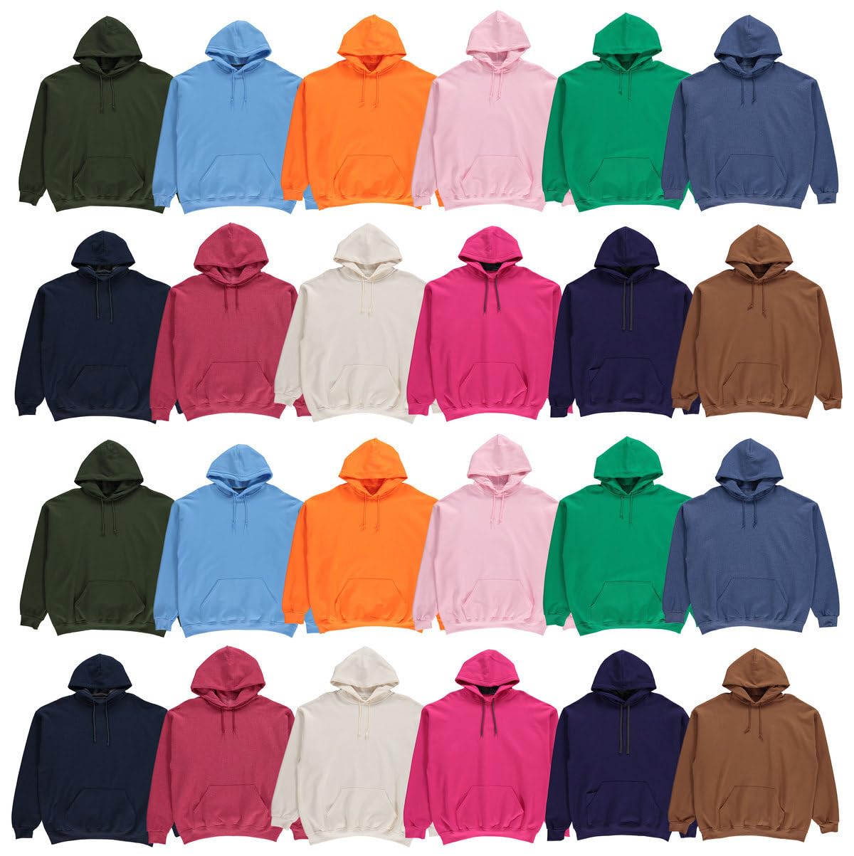 Men's Cotton-Blend Athletic Performance Pullover Hoodie