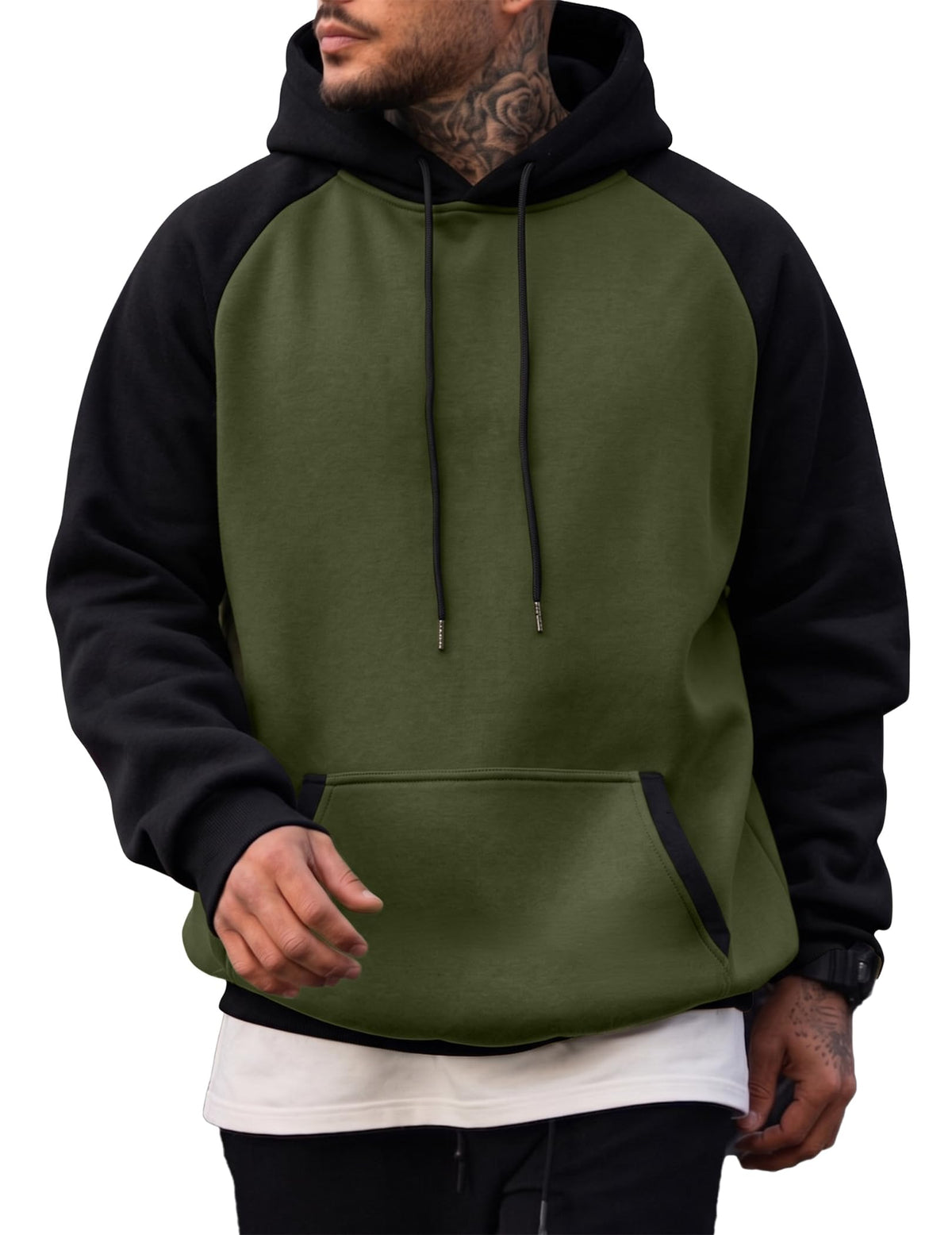 Men's Fleece Performance Pullover Hoodie with Pocket