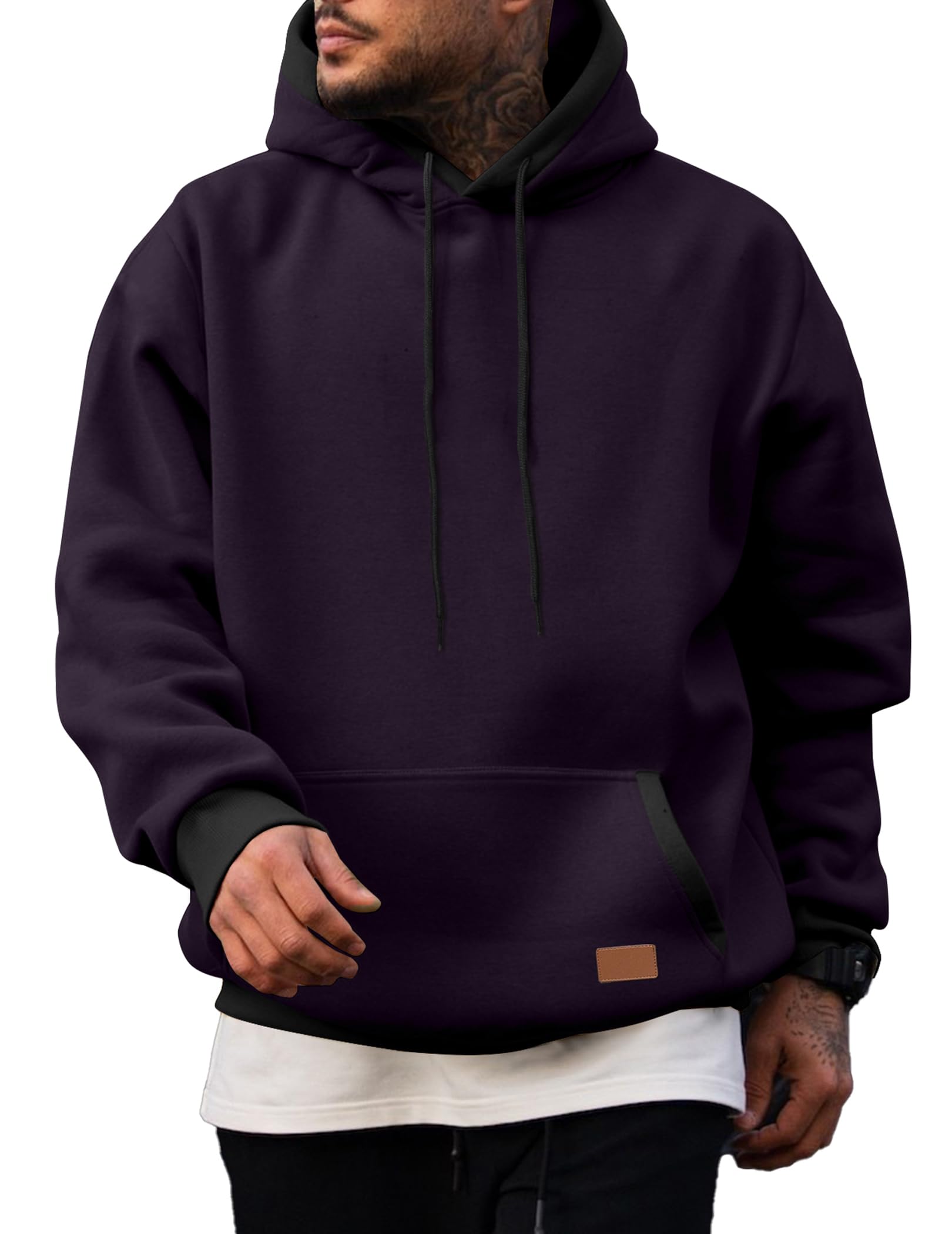 Men's Fleece Performance Pullover Hoodie with Pocket
