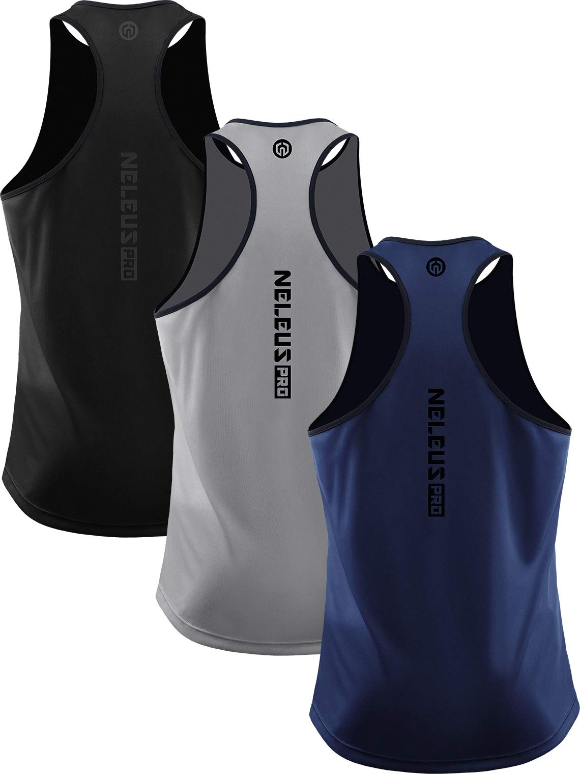 Men's Quick-Dry Y-Back Performance Training Tanks 3-Pack