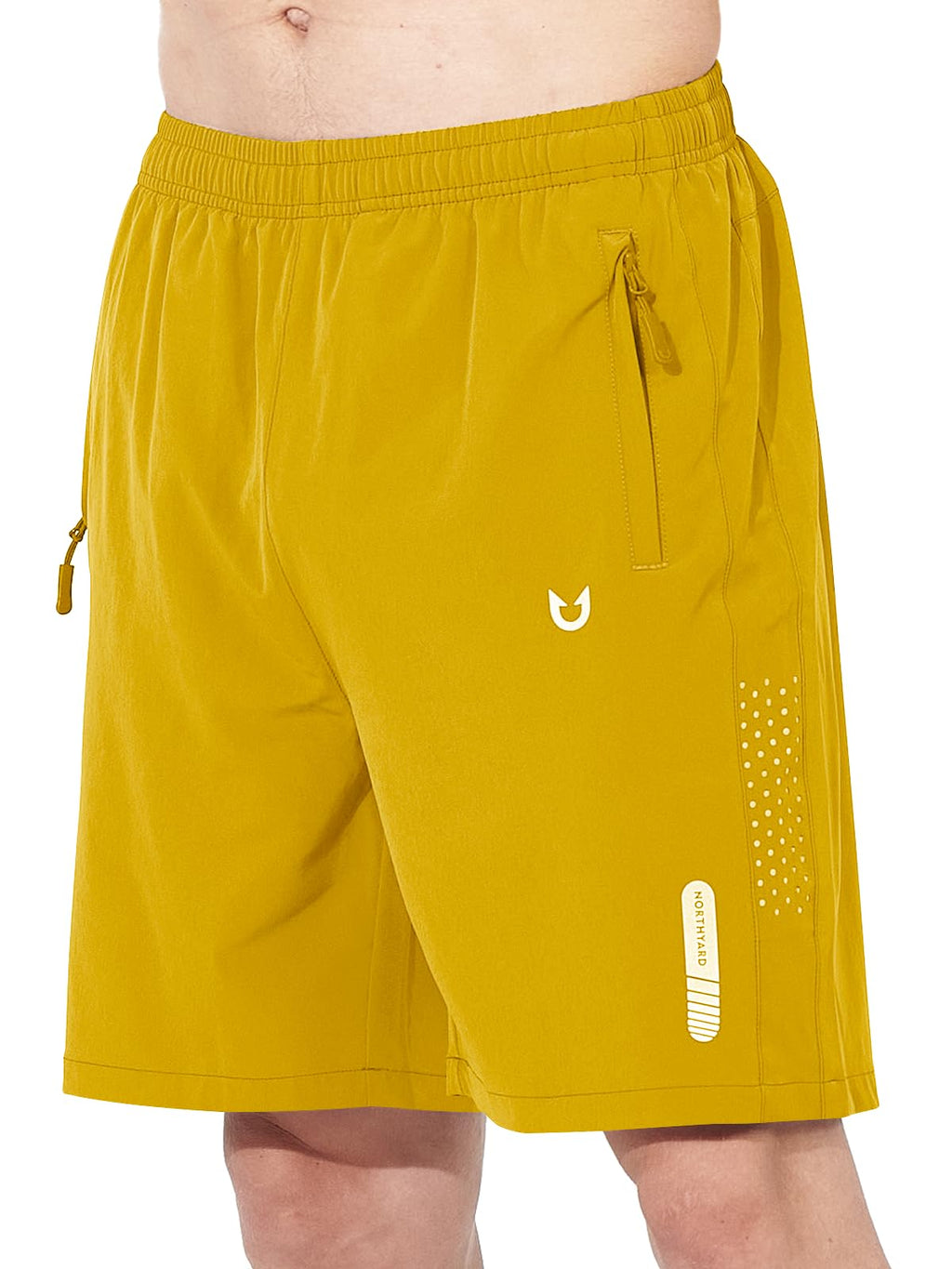 Men's Athletic Running Shorts with Zipper Pockets