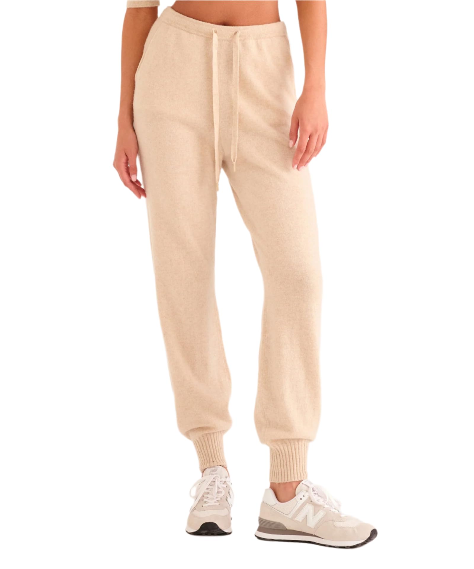 Women's Soft Cashmere Off-Duty Relaxed Jogger Pants