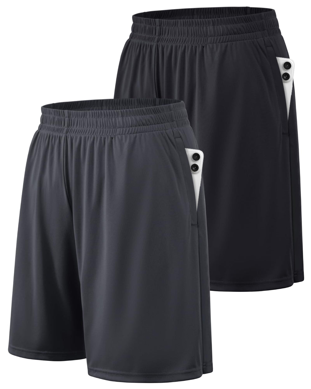 Men's Quick-Dry Athletic Training Shorts with Pockets