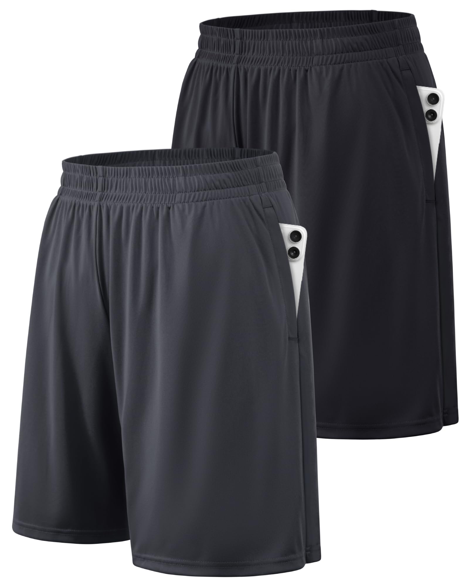 Men's Quick-Dry Athletic Training Shorts with Pockets