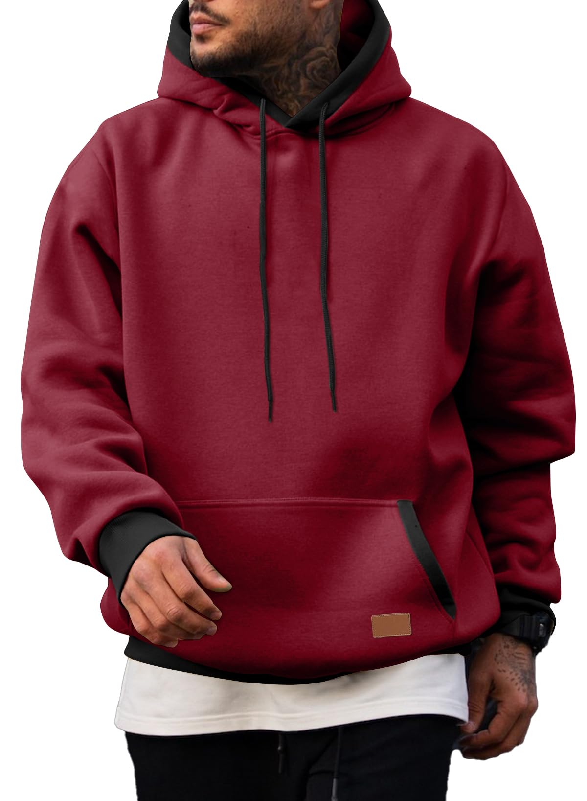 Men's Fleece Performance Pullover Hoodie with Pocket