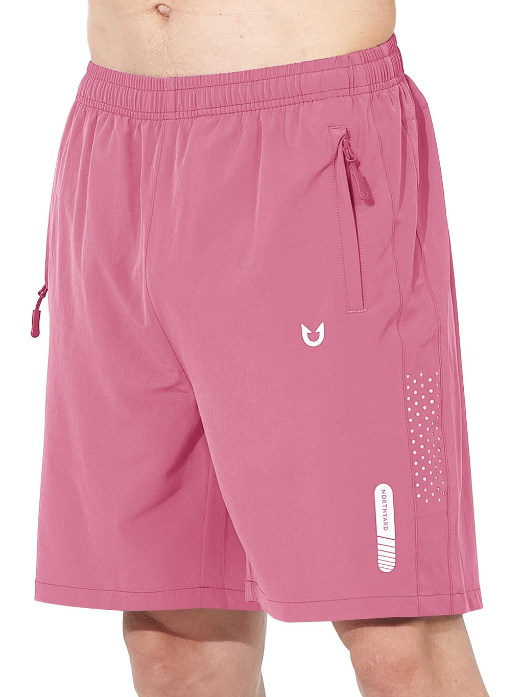 Men's Athletic Running Shorts with Zipper Pockets