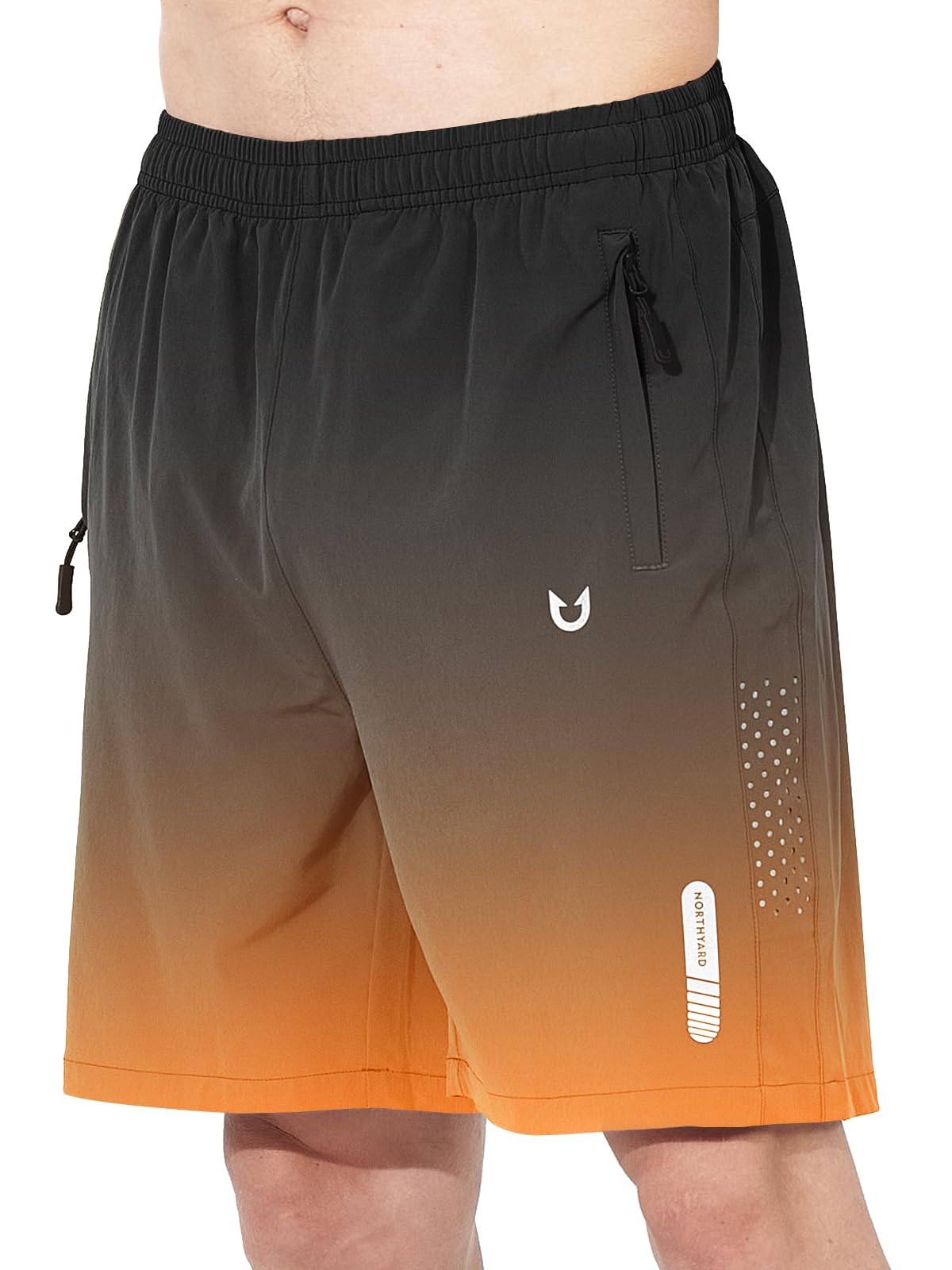 Men's Athletic Running Shorts with Zipper Pockets