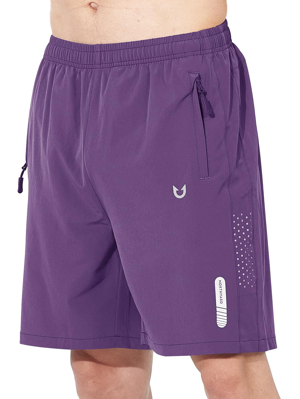 Men's Athletic Running Shorts with Zipper Pockets
