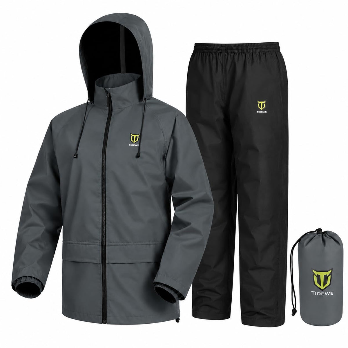 Men's Lightweight Waterproof 2-Piece Performance Rain Suit