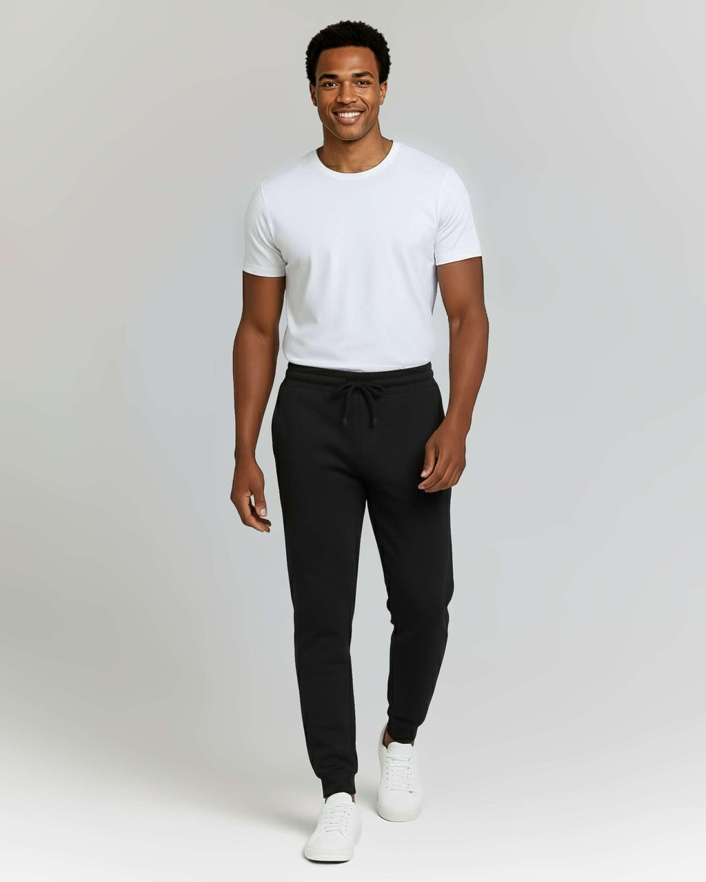 Men's Cotton Fleece Workout Jogger Sweatpants 3-Pack