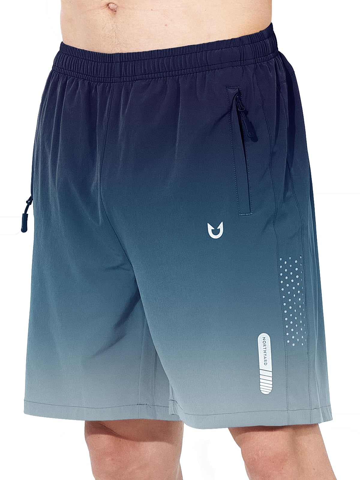 Men's Athletic Running Shorts with Zipper Pockets