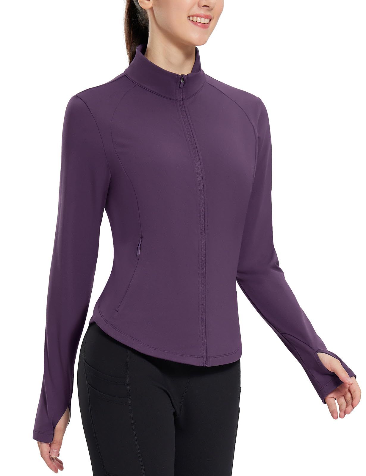 Women's Water-Resistant Fleece Running and Cycling Jacket