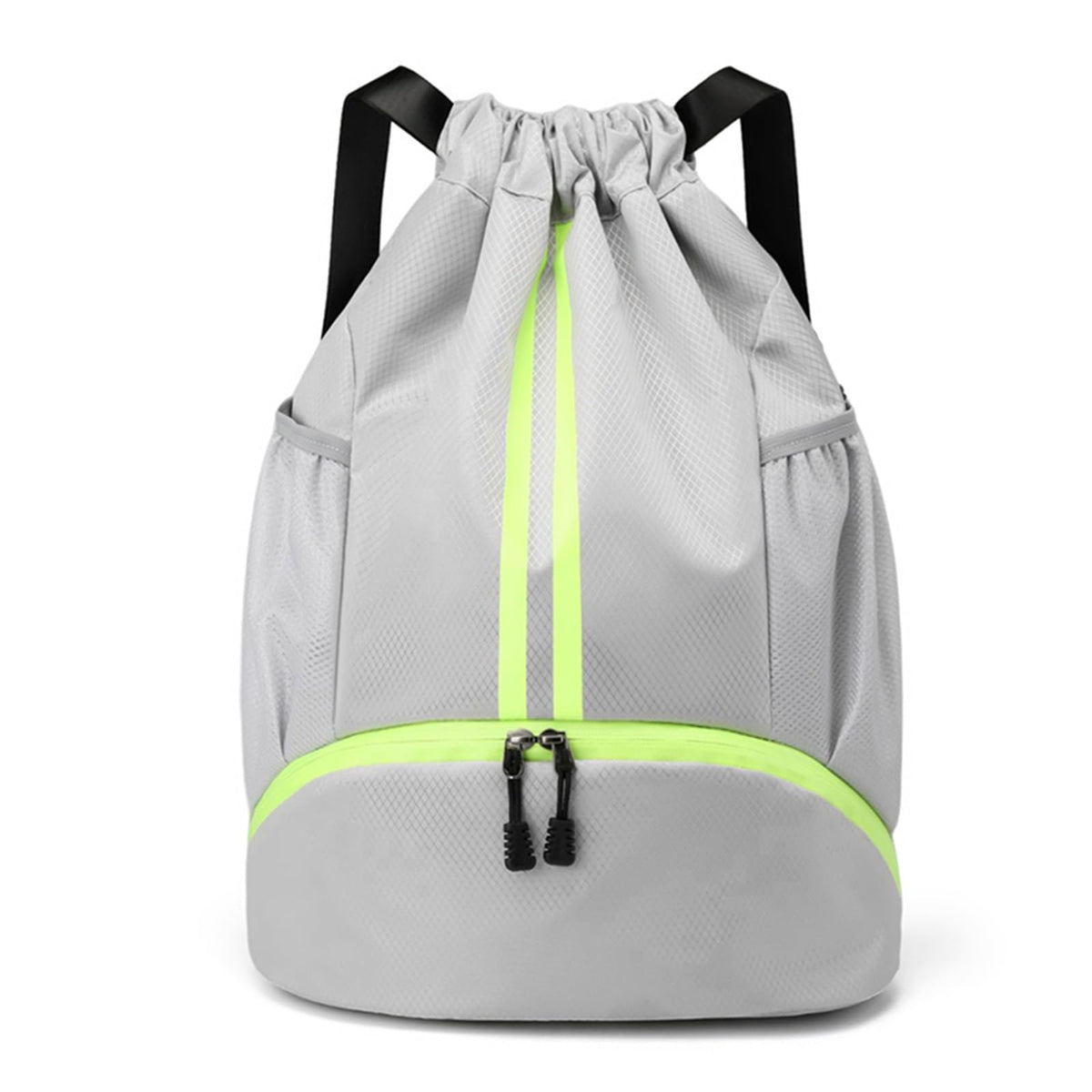 Drawstring Gym Backpack with Separate Shoe Compartment
