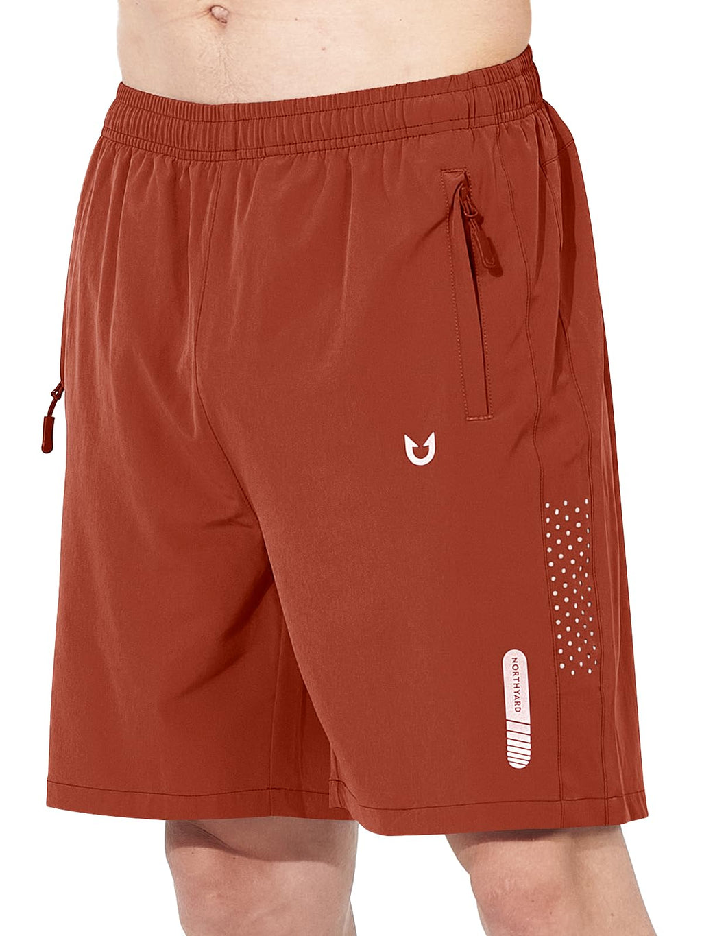 Men's Athletic Running Shorts with Zipper Pockets