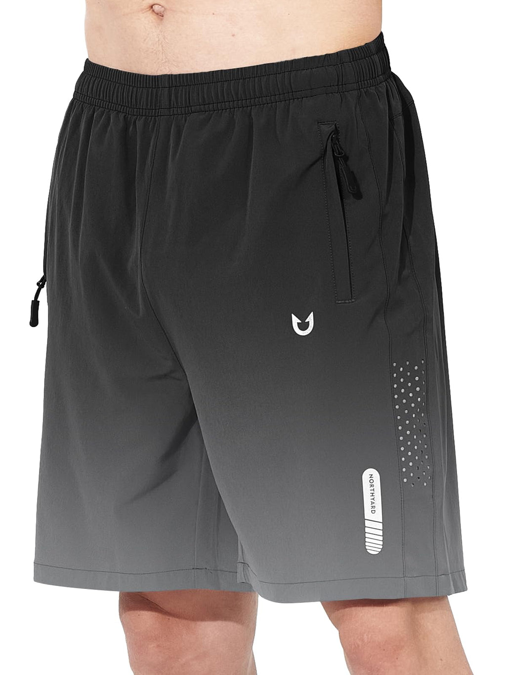 Men's Athletic Running Shorts with Zipper Pockets